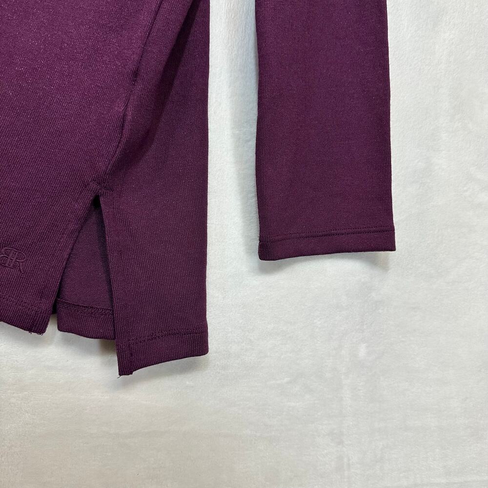 NWT Banana Republic Large‎ Purple Long Sleeve Scoop Neck Pullover Top Active - Picture 5 of 9